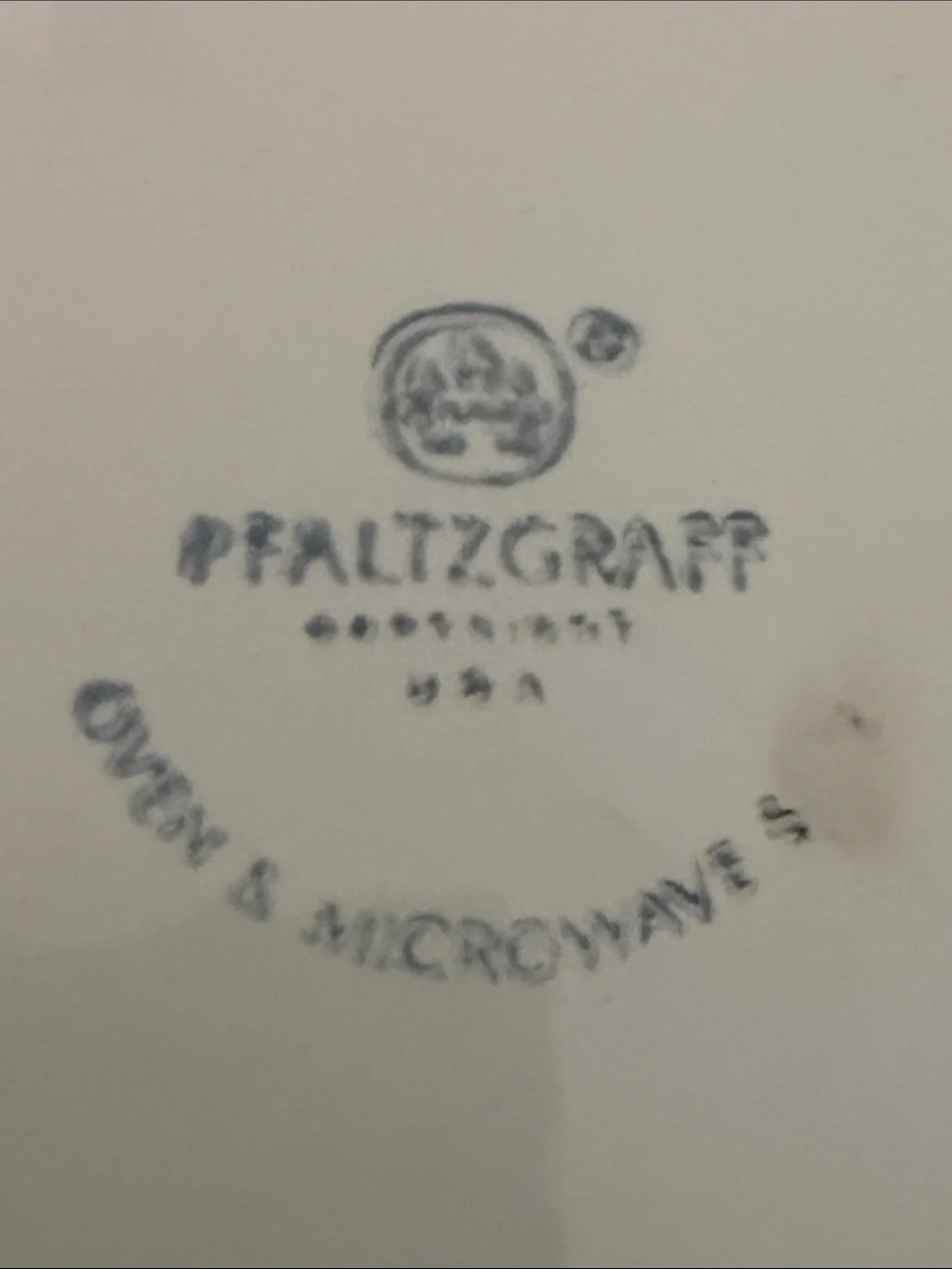 Pfaltzgraff White Ceramic Marked Dish